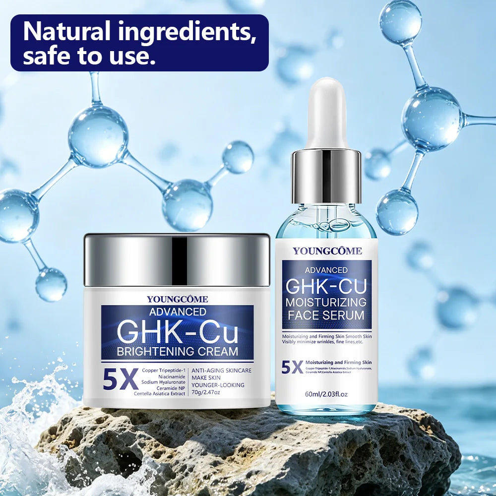 GHK-Cu Copper Peptide Face Cream & Serum