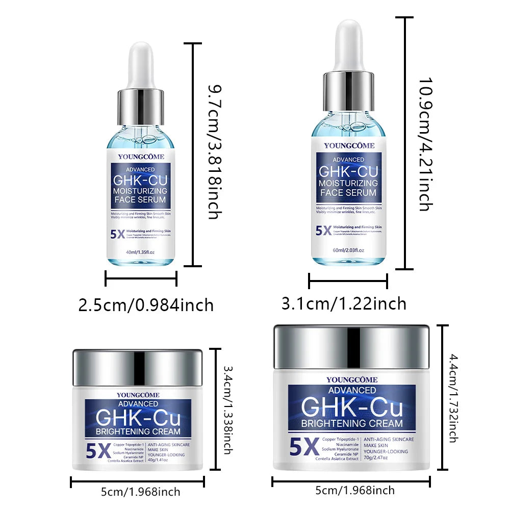 GHK-Cu Copper Peptide Face Cream & Serum