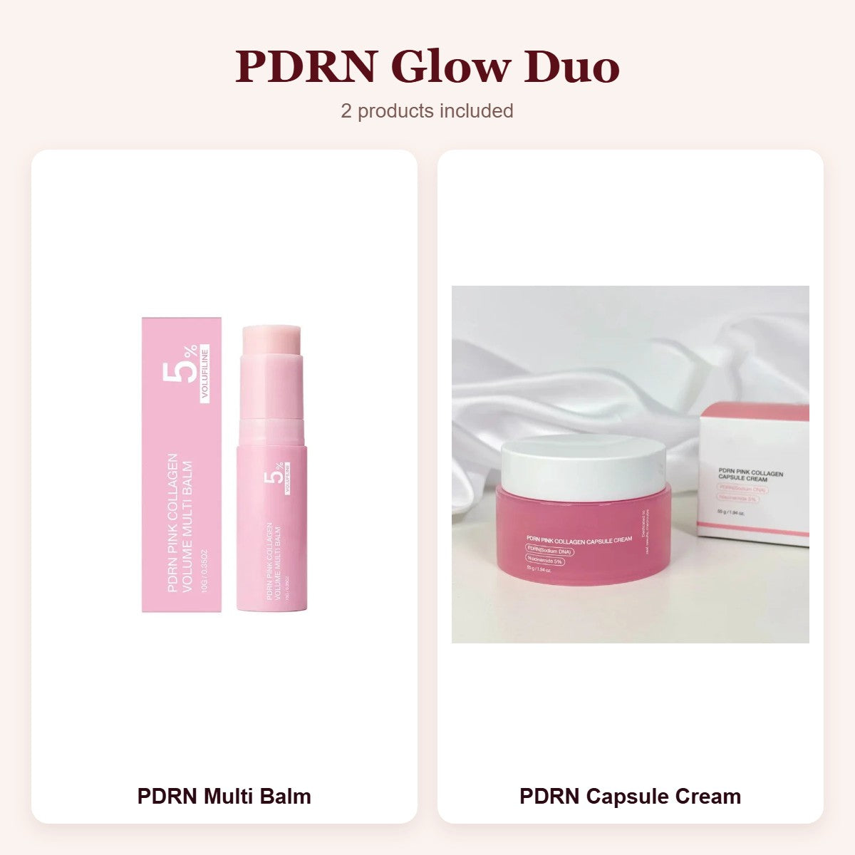 PDRN Glow Duo: PDRN Multi Balm, PDRN Capsule Cream