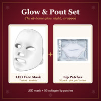 Glow & Pout Set: LED mask and lip patches