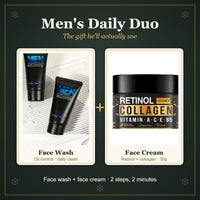 Men's Daily Duo face wash and face cream